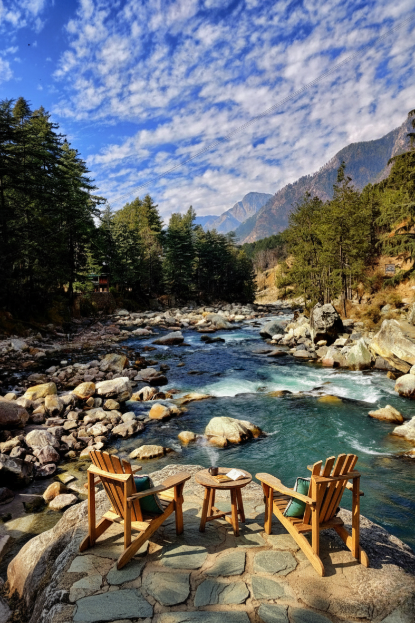 Relax by the river & chill.